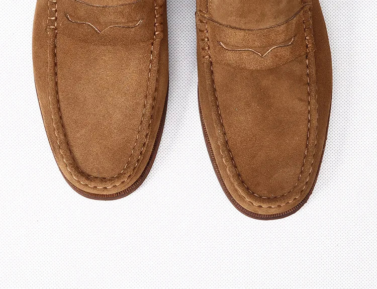 Mocasines driving de cuero con interior de cuero