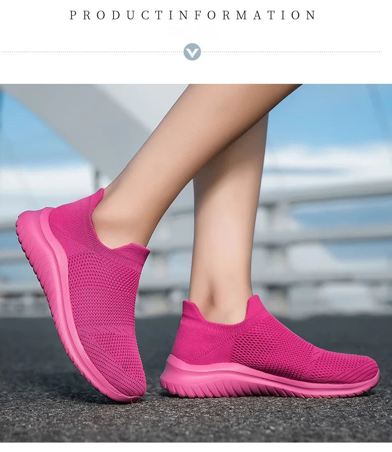 Zapatillas unisex sin cordones con capellada de malla y base de EVA