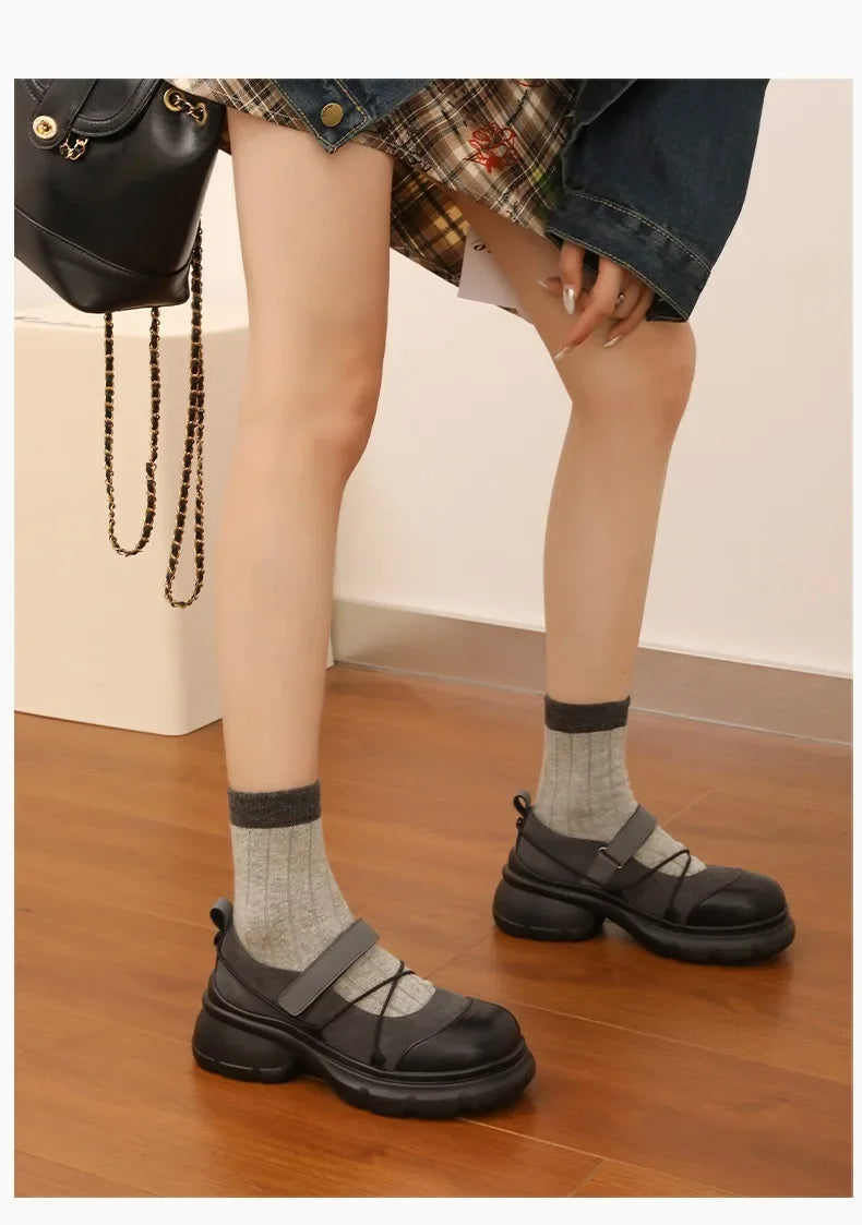 Merceditas con moño y plataforma de estilo casual