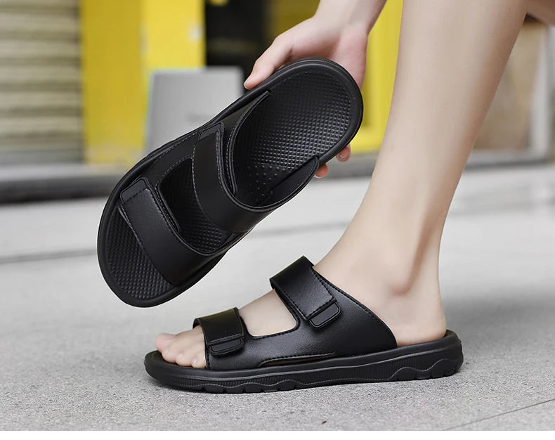 Sandalias de tiras para hombre con suela de goma