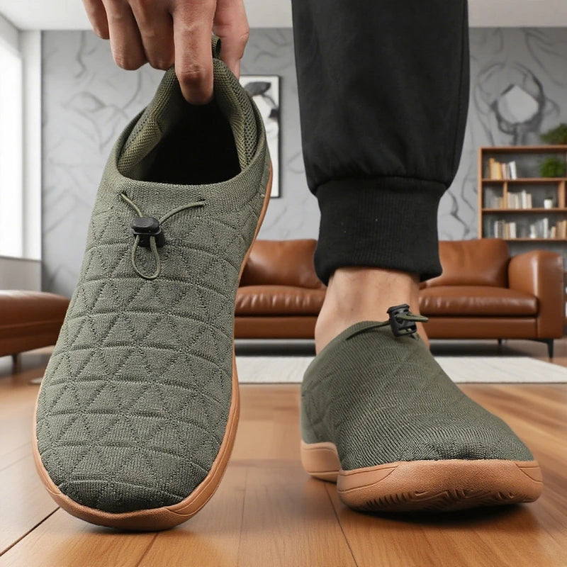 Zapatillas para caminar de malla con ajuste acordonado
