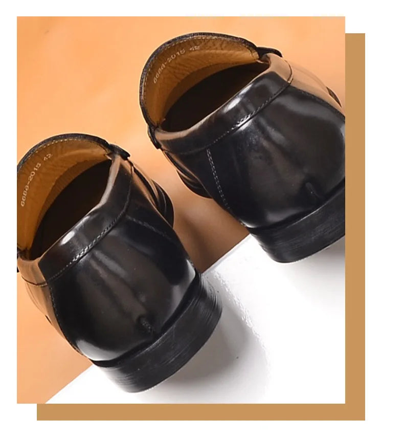 Mocasines penny de cuero con forro de gamuza