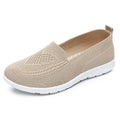 Zapatillas de mujer de malla con construcción cosida