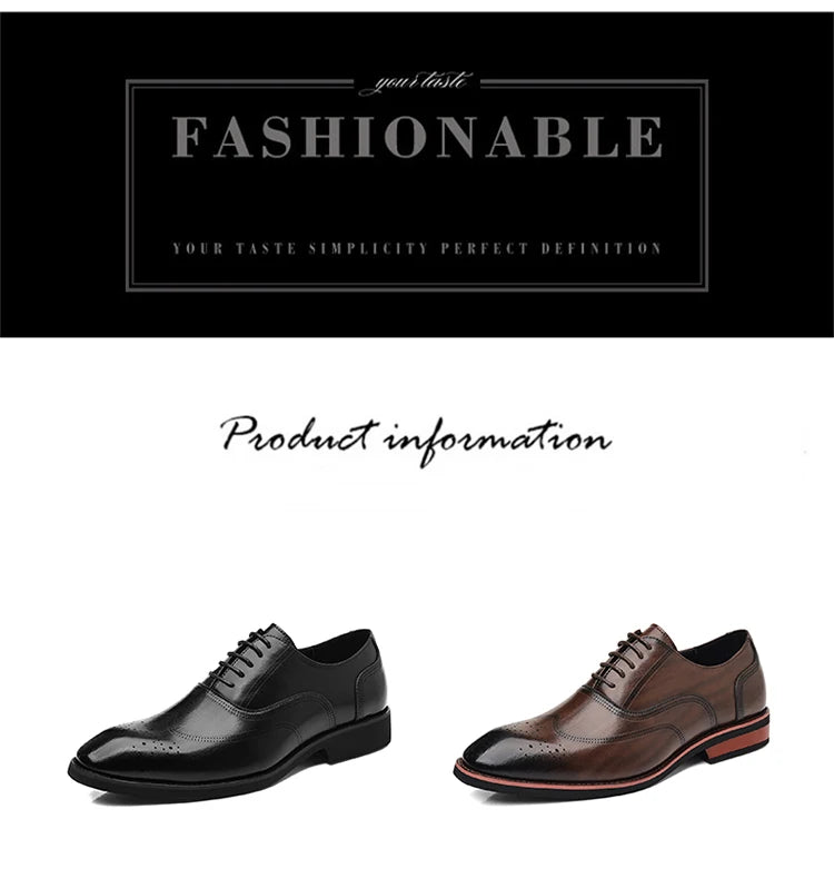 Zapatos Derby de PU con picado brogue