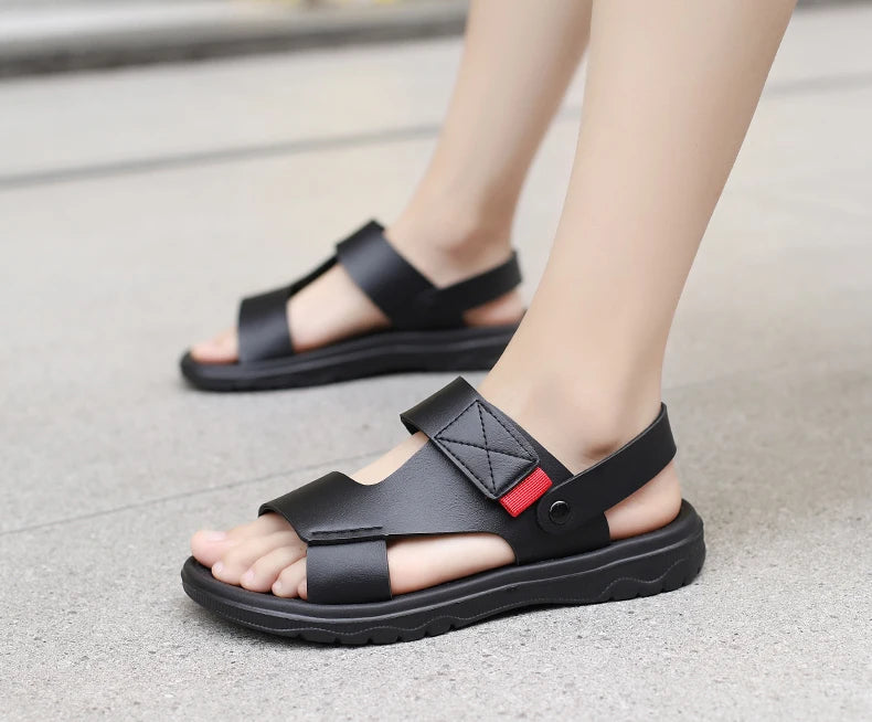 Sandalias de tiras para hombre con suela de goma