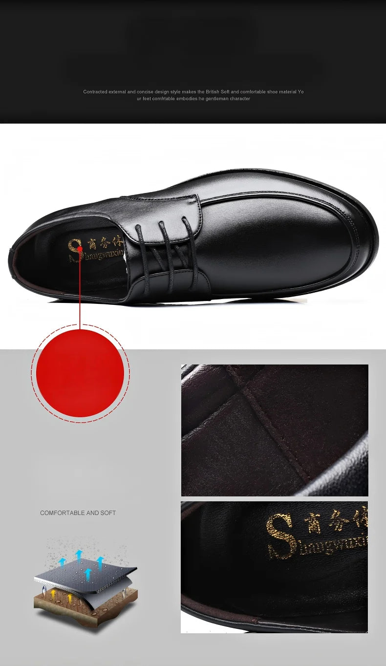Zapatos de vestir negros de microfibra en dos modelos