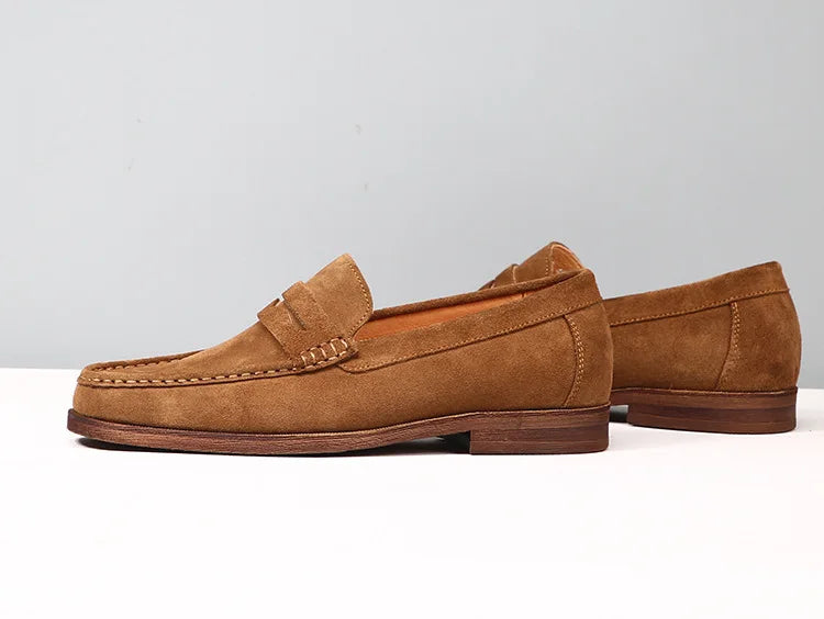 Mocasines driving de cuero con interior de cuero