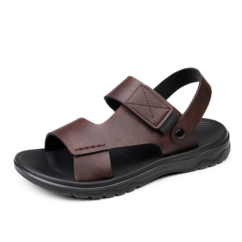 Sandalias de tiras para hombre con suela de goma