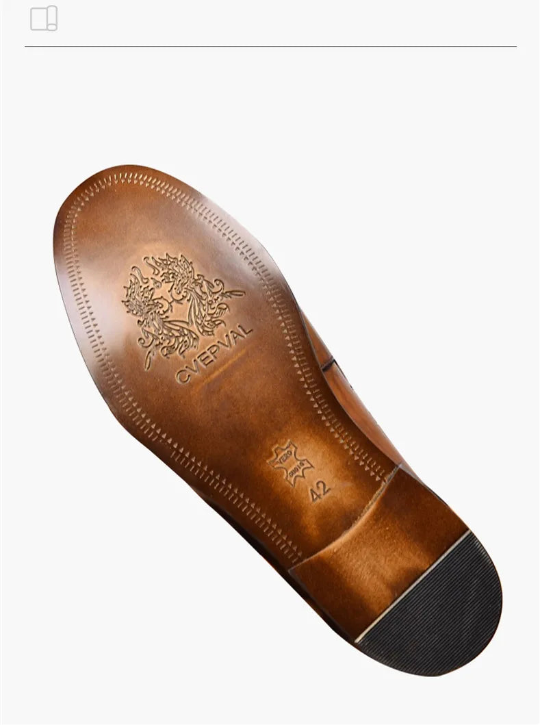 Mocasines penny de cuero con forro de gamuza