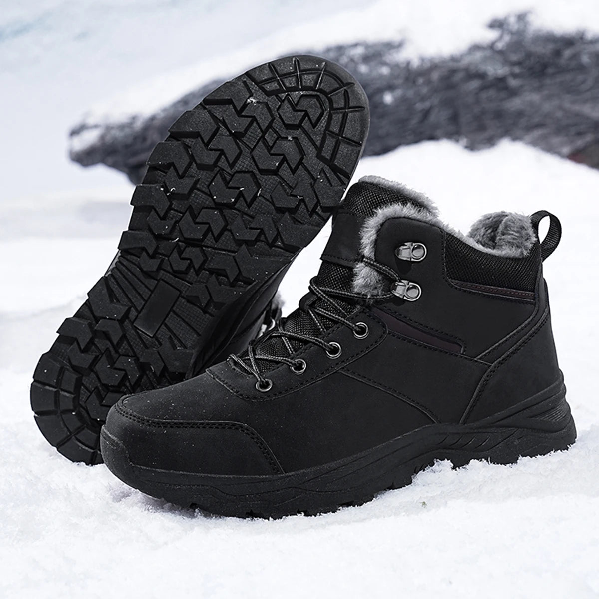 Botas cortas de invierno con interior de peluche