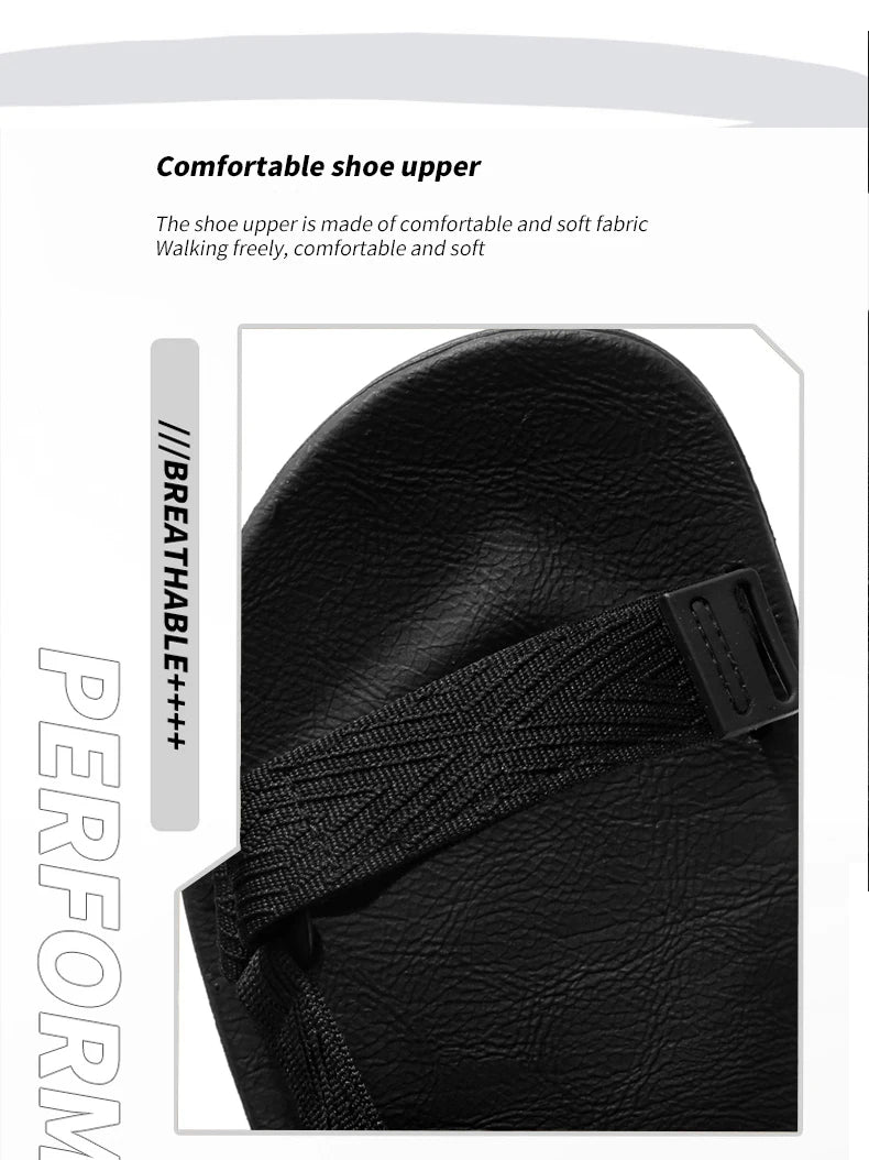 Sandalias de lona para hombre con ajuste de abrojo